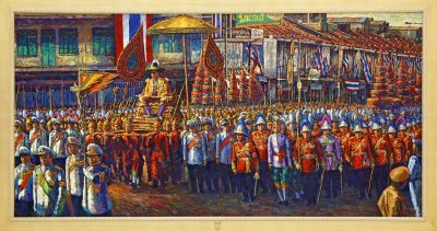 The travelling of King Rama IX (1963)