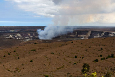 Halema'uma'u Crater, in Kilauea Caldera