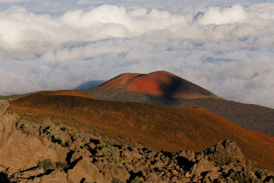 A crater on Mauna Kea