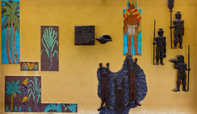 Mural at the Place of Refuge visitor centre