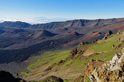 Craters in the Haleakala caldera