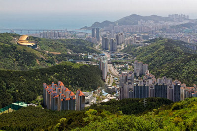 View from Hwangnyeongsan Mountain