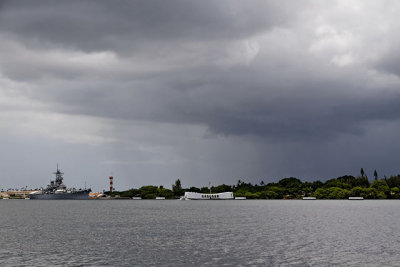 Storm clouds over Pearl Harbour