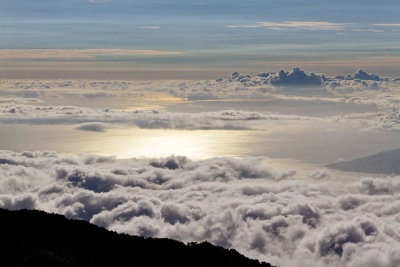 View from the rim of Haleakala crater