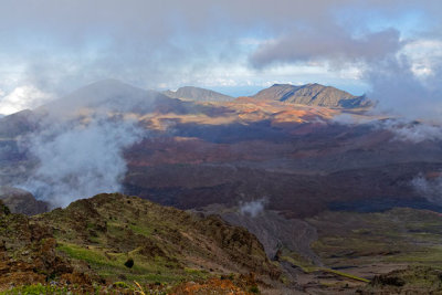 Haleakala crater, after the mist lifted 