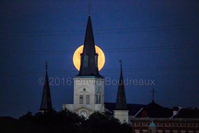 Super Moon (St. Louis Cathedral)