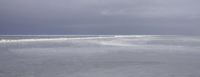 Frozen Wadden sea