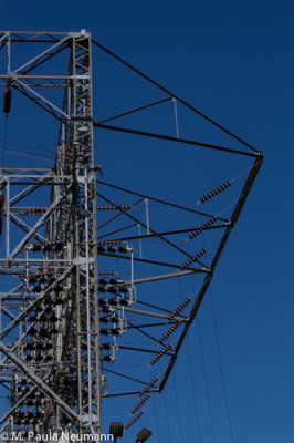 Hydroelectric power lines from Penobscot River