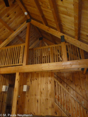 Cabin interior at Twin Pines Resort