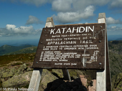 Katahdin, terminus of the Appalachian Trail