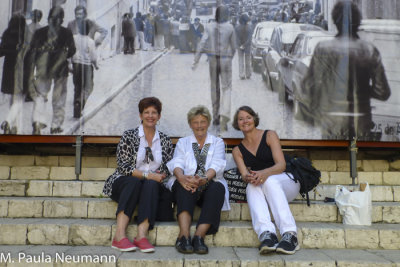 Leslie, Sheila and Paula at Carmo Convent