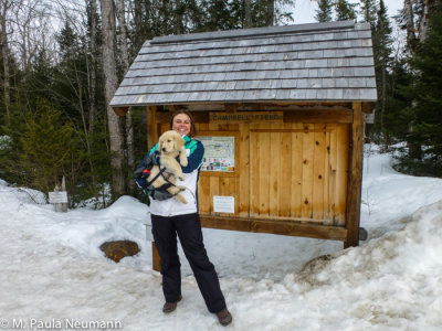 out on the Narrow Gauge Trail in Maine