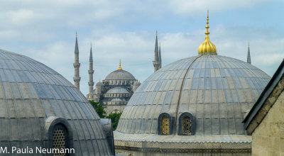 Blue mosque as seen from Hagia Sophia