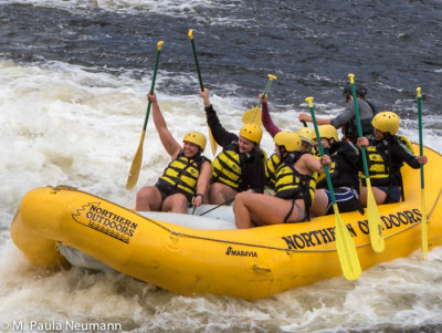 Surfing at Nesowadnehunk Falls