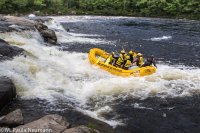 Surfing at Nesowadnehunk Falls
