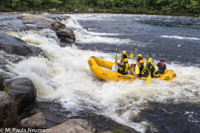 Surfing at Nesowadnehunk Falls