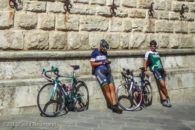 bikers in Montepulciano
