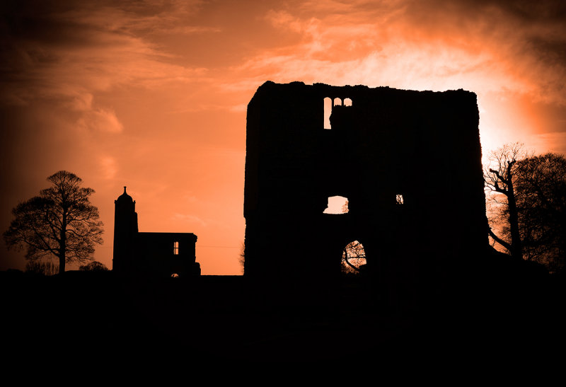 Silhouette of Baconsthorpe Castle