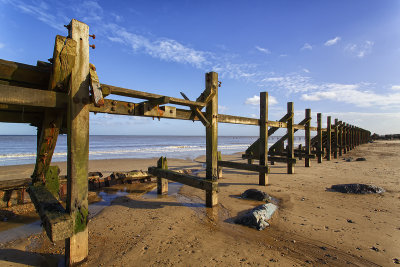 Broken Sea Defences, Happisburgh, Norfolk