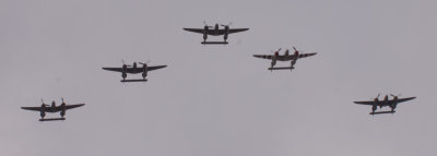 Formation of Five P-38's