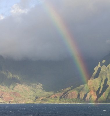 29.  A rainbow at Na Pali Coast State Park