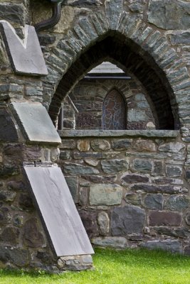 14.  A buttress of the old church.