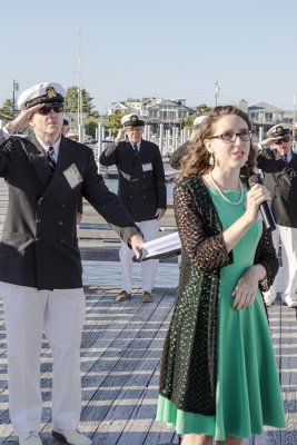 22.  Maggie O'Neill sings the national anthem.