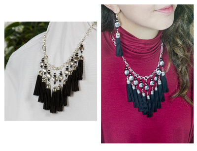 11.  Black Tassel Necklace and Earring.jpg