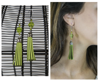15.  Lime Green tassel Earring.jpg