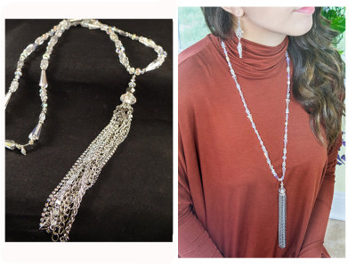 13.  Silver-crystal chain tassel necklace.jpg