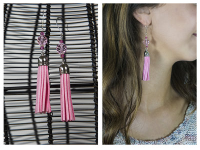 21.  Pink tassel earring.jpg