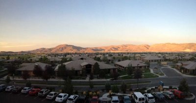View from our hotel in south Reno