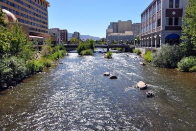 The Truckee River runs through Reno