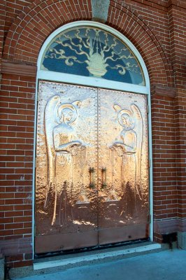Beautiful copper doors