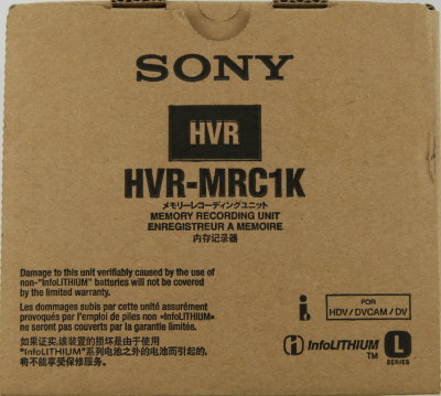 Sony HVR MRC1 CF Memory Recorder - Photo 00.JPG