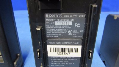 Sony HVR MRC1 CF Memory Recorder - Photo 34.JPG