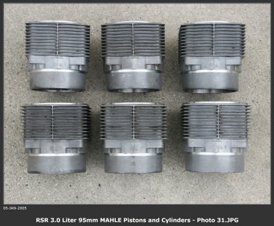 1974 Porsche 911 RS RSR IROC 3.0 Liter Factory 95mm MAHLE Racing Piston and Cylinder Set - Photo 5