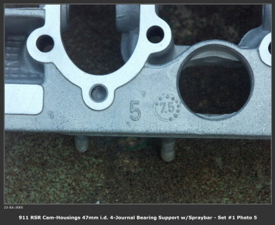 1974 Porsche 911 RS RSR IROC Factory 4-Bearing Support 47mm Small Diameter Cam Journals, Restored - Photo 7