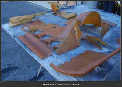 1974 Porsche 911 RS RSR IROC Engine Fiberglass Covers, OEM, In Need of Some Attention - Photo 1