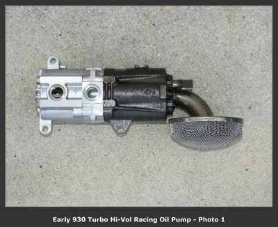 930 Turbo Hi-Volume Engine Oil Pump, Disirable Black Cast-Iron Body, OEM - Photo 1