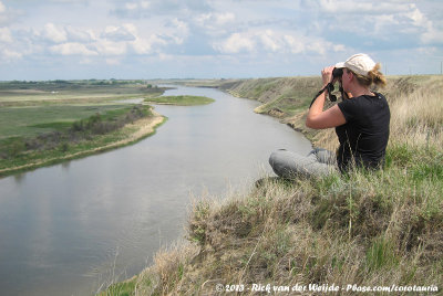 Jos overviewing the Bow River