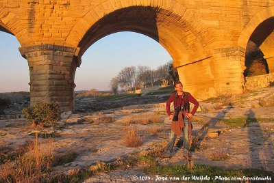 Rick in front of Pont du Gard