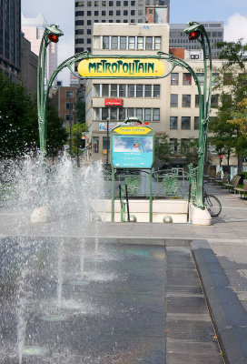 Victoria Metro Station: restored to parisian-style entrance
