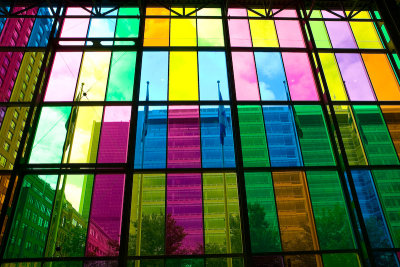 Palais des Congres: viewed from inside