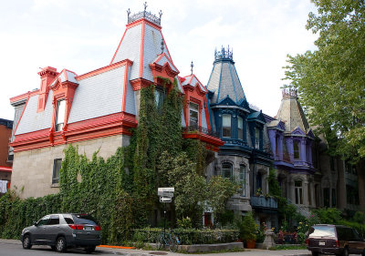 Sherbrooke's colorful houses