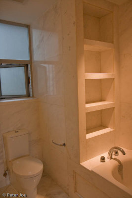 Master bathroom, wall-to-wall marble