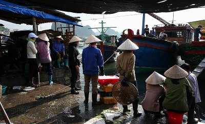 Halong Bay fish market
