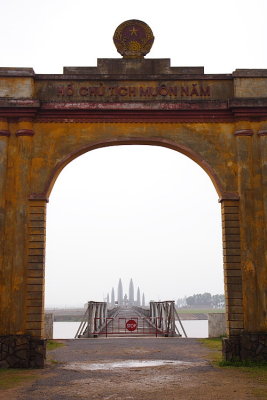 Demilitarized Zone: Ben Hai river that officially divided North and South Vietnam during the war