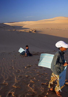 Sand dune: slides for rent