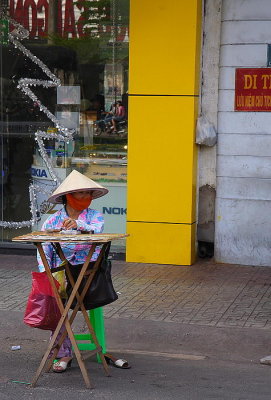 Saigon: a lottery seller